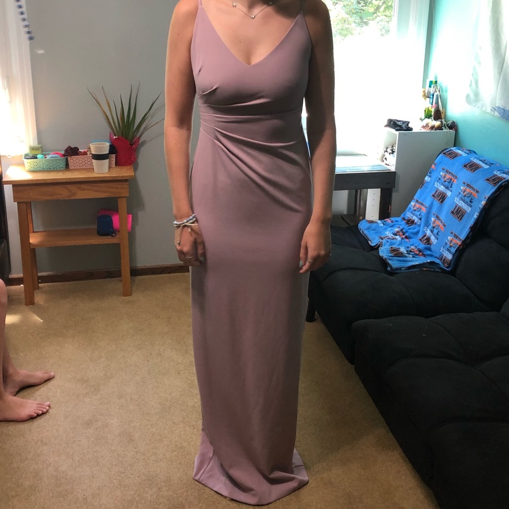 David’s Bridal Dusty Rose Dress